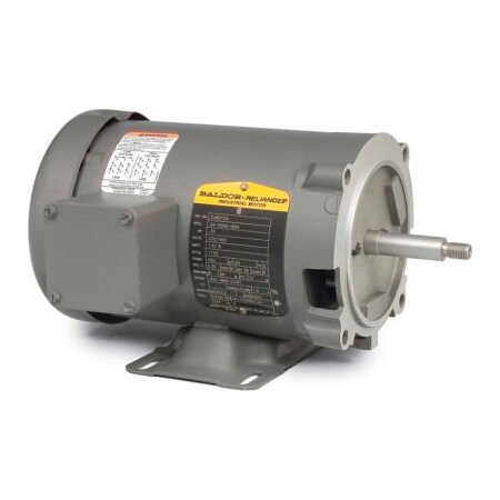 Baldor-Reliance Baldor-Reliance Motor CJM3104, .33HP, 1725RPM, 3PH, 60HZ, 56J, 3413M, OPEN, F1 CJM3104